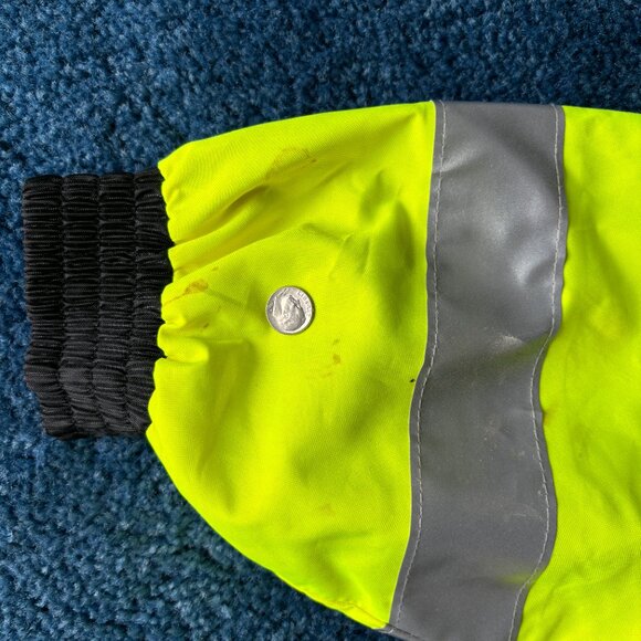 OccuNomix LUX-TJBJ Type R Class 3 Premium 4-In-1 Bomber Jacket - Yellow/Lime - Picture 7 of 14